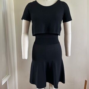 Sandro knit black dress